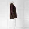 360 Cashmere Brown V Neck Jumper