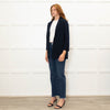J Crew Navy Open Front Knit Blazer