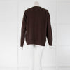 360 Cashmere Brown V Neck Jumper