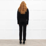 Ottod'Ame Black Wool Blend Rolled Neck Jumper