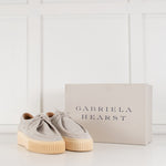 Gabriela Hearst Grey Suede Laceup Shoes