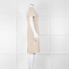 Stewart Parvin Cream White Tweed Short Sleeve Dress