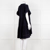 Me + Em Navy Blue Cheese Cloth Bottom Frill Dress