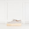 Gabriela Hearst Grey Suede Laceup Shoes