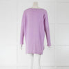 Brodie Cashmere Lilac V Neck Jumper