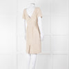 Stewart Parvin Cream White Tweed Short Sleeve Dress