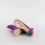 Clizia Purple Suede Ankle Boots