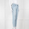 Rag & Bone Pale Wash Mid Length Skinny Jeans