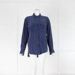 Equipment Blue Signature Silk Shirt