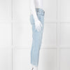 Rag & Bone Pale Wash Mid Length Skinny Jeans