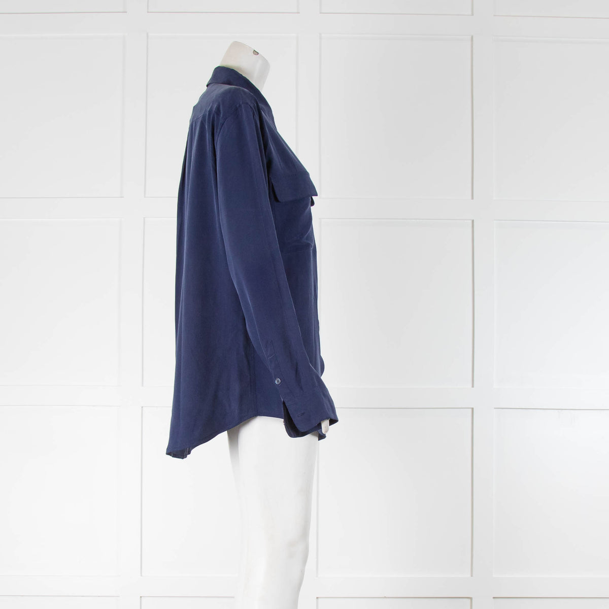 Equipment Blue Signature Silk Shirt
