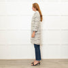 Tucker Grey Collarless Boucle Edge To Edge Coat