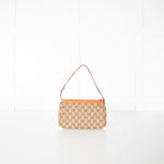 Gucci Monogram Cloth Pochette Bag