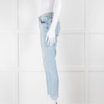 Rag & Bone Pale Wash Mid Length Skinny Jeans