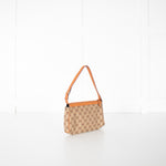 Gucci Monogram Cloth Pochette Bag