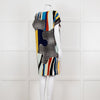 Diane Von Furstenberg Multi Colour Abstract Print Sleeveless Tunic Dress