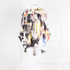 Marques Almeida Cream Black Yellow Graphic Print Art Blouse