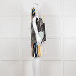 Diane Von Furstenberg Multi Colour Abstract Print Sleeveless Tunic Dress