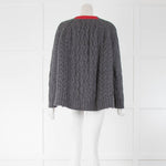 Weekend Max Mara Grey Cable Knit Jumper