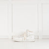 Celine White "Z" Leather Ankle Trainers