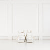 Celine White "Z" Leather Ankle Trainers