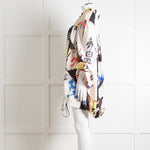 Marques Almeida Cream Black Yellow Graphic Print Art Blouse