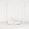 Celine White "Z" Leather Ankle Trainers