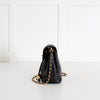 Chanel Black Caviar Leather Vintage Classic Flap Drawstring Crossbody Bag