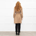 Bottega Veneta Tan Belted Camel Wool Coat