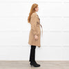 Bottega Veneta Tan Belted Camel Wool Coat