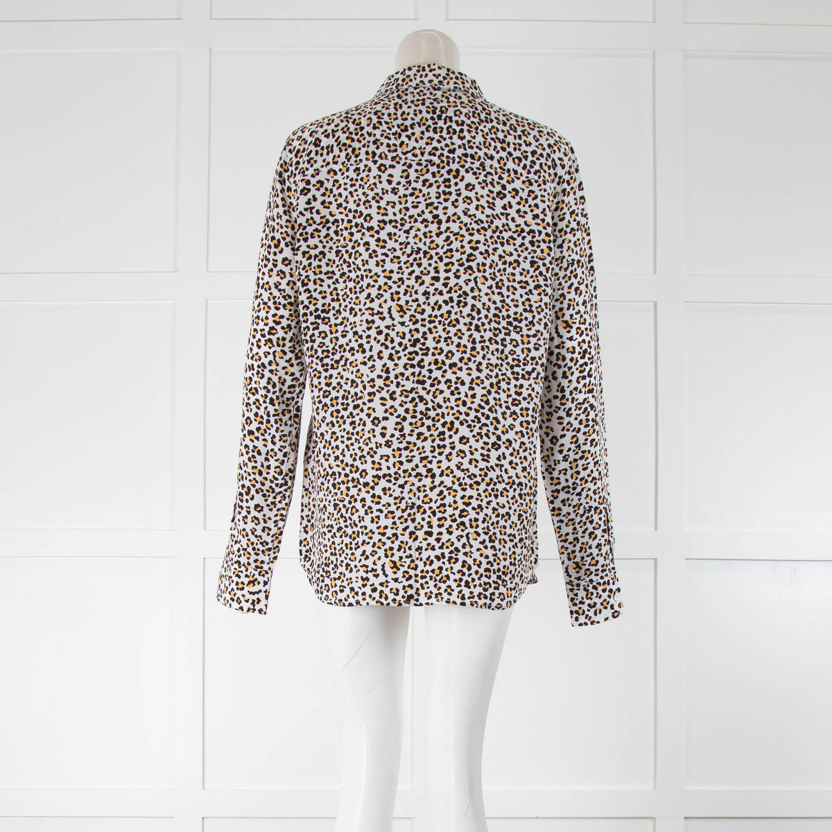 Equipment Leopard Print Silk Shirt