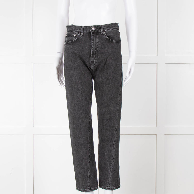 Toteme Black Wash Straight Leg Jeans