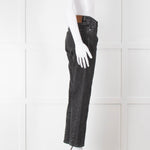 Toteme Black Wash Straight Leg Jeans