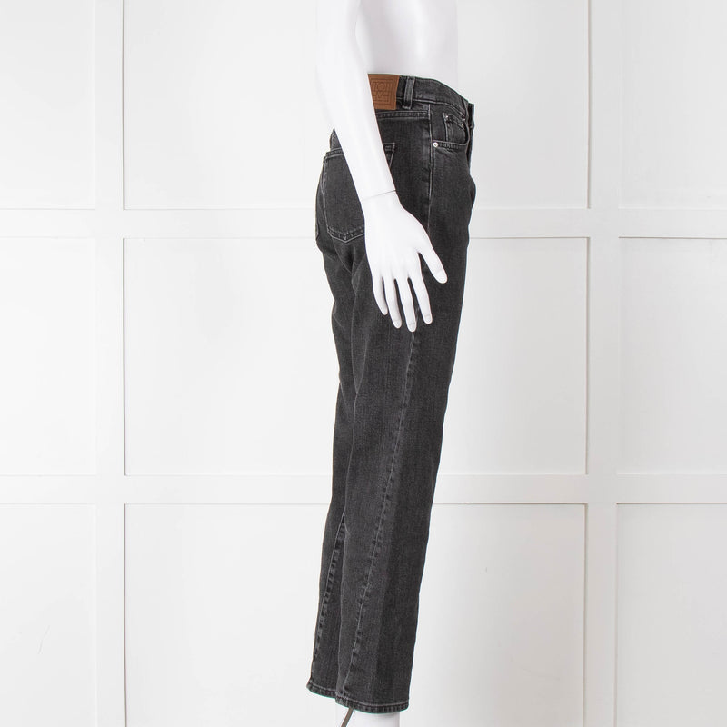 Toteme Black Wash Straight Leg Jeans
