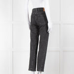 Toteme Black Wash Straight Leg Jeans