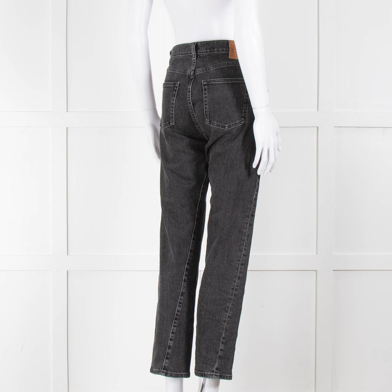 Toteme Black Wash Straight Leg Jeans
