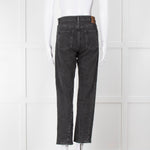 Toteme Black Wash Straight Leg Jeans
