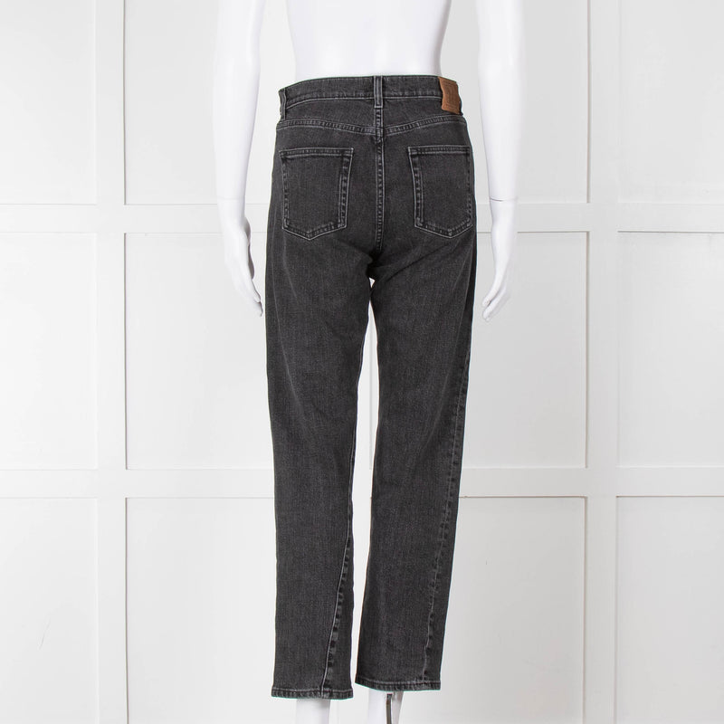 Toteme Black Wash Straight Leg Jeans
