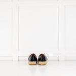 Chanel Black Lambskin Leather Espadrilles
