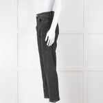 Toteme Black Wash Straight Leg Jeans
