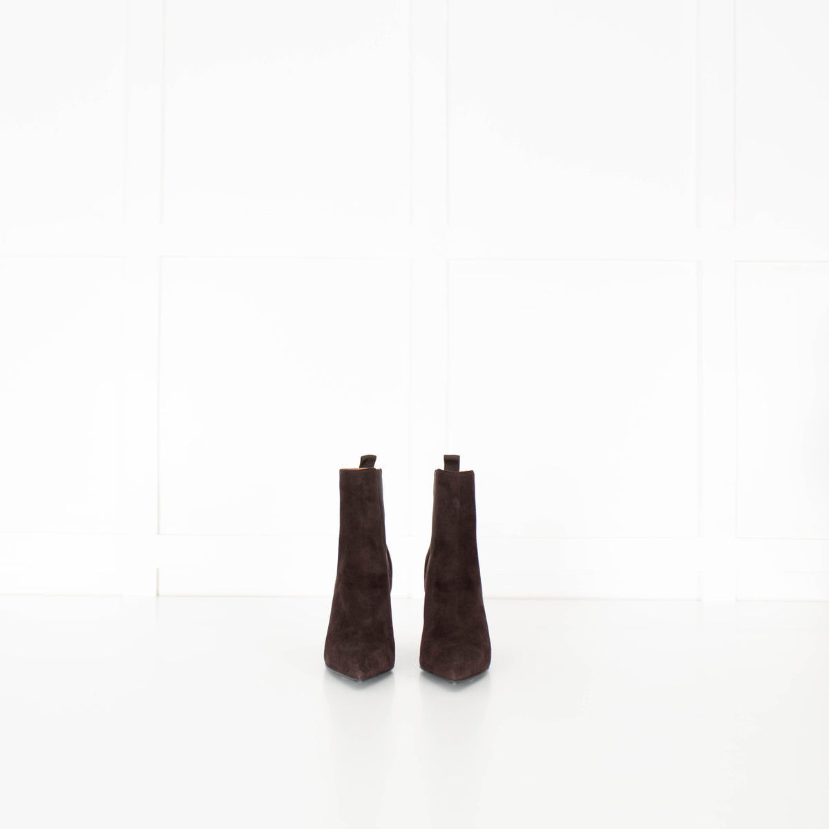 Gianvito Rossi Brown Suede Heeled Ankle Boots