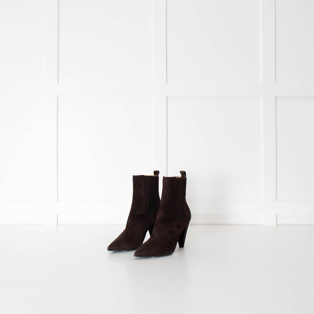 Gianvito Rossi Brown Suede Heeled Ankle Boots