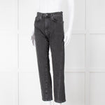 Toteme Black Wash Straight Leg Jeans