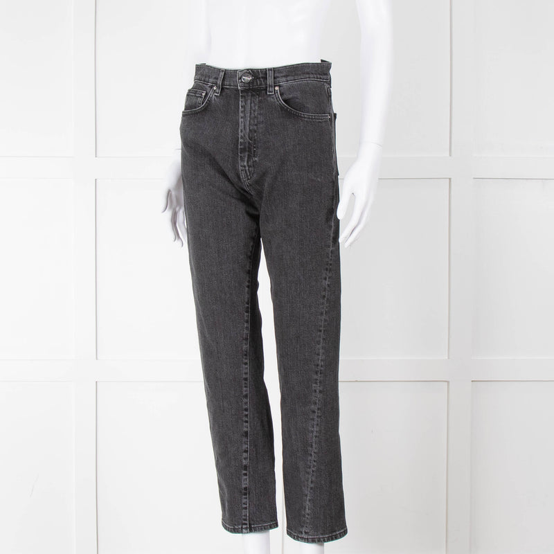 Toteme Black Wash Straight Leg Jeans