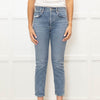 Agolde Light Denim High Waist Straight Jeans