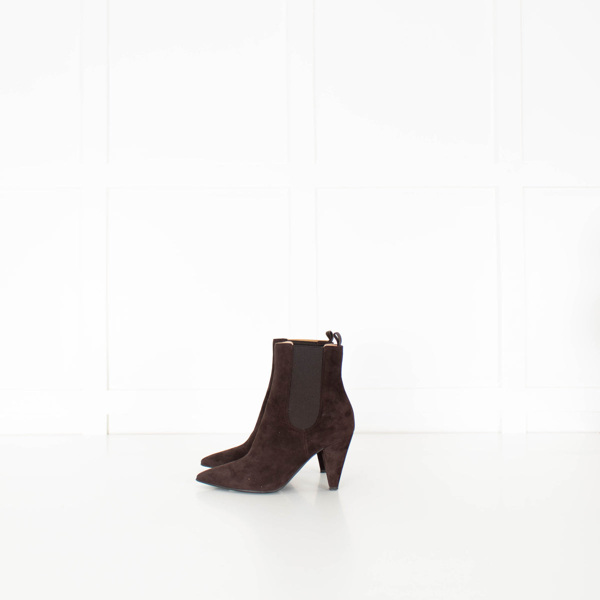 Gianvito Rossi Brown Suede Heeled Ankle Boots