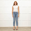 Agolde Light Denim High Waist Straight Jeans