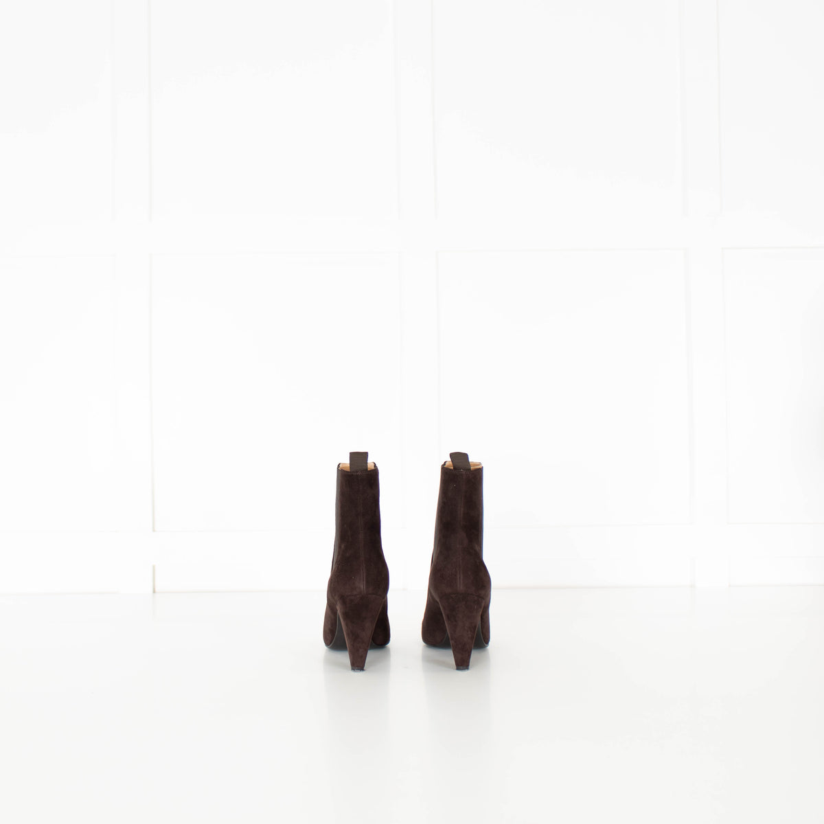 Gianvito Rossi Brown Suede Heeled Ankle Boots