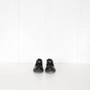 Prada Black Leather Logo Platform Loafers