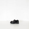 Prada Black Leather Logo Platform Loafers
